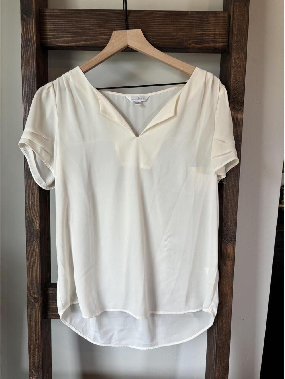 Charming Charlie Cream Colored Blouse